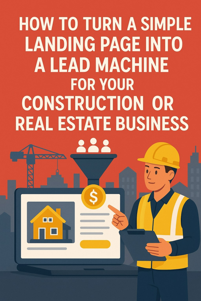 How to Turn a Simple Landing Page Into a Lead Machine for Your Construction or Real Estate Business