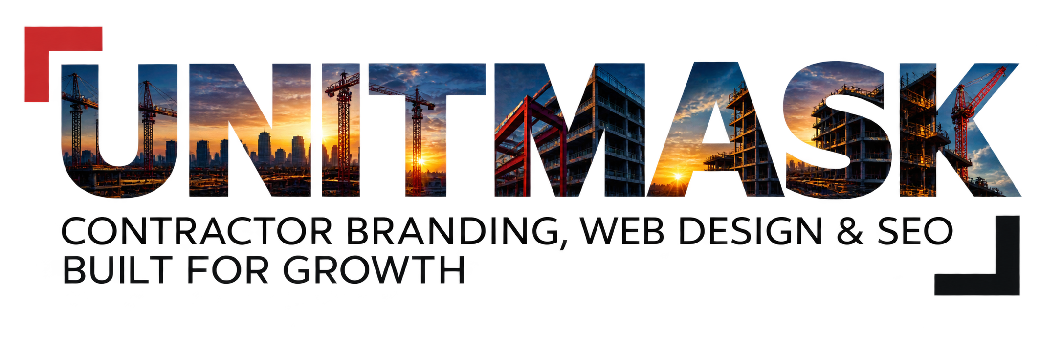 Unitmask contractor branding, web design and SEO services for U.S. construction companies