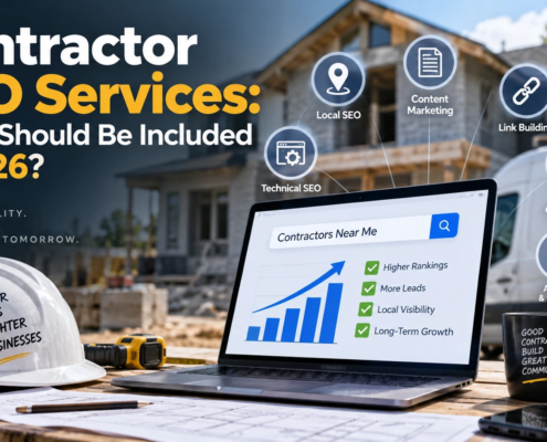What is included in contractor SEO in 2026? For U.S. contractors, effective SEO goes far beyond rankings. It combines local visibility, website optimization, service and location pages, content, reviews, authority building, and lead tracking to turn Google searches into real business opportunities.