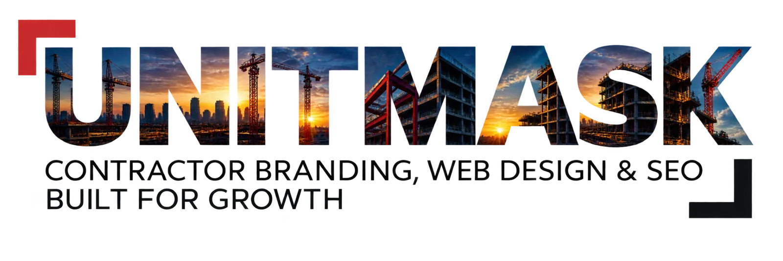 Unitmask contractor branding, web design and SEO services for U.S. construction companies